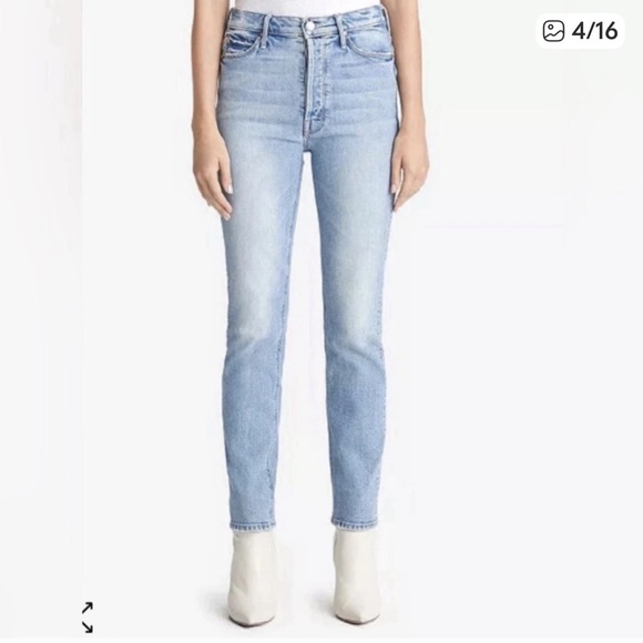 Mother Superior Button Fly Dazzler Ankle Jean  I Confess Heart Back Pocket Sz 26 - Picture 12 of 13